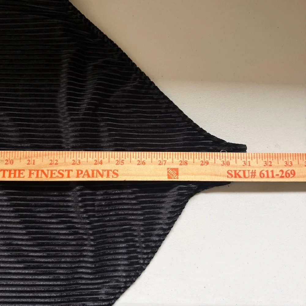 Nine West Bodysuit Women XXL Black Ribbed Velour Mock Neck Long Sleeve - Picture 8 of 9